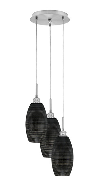 Toltec Lighting - 1816-BN-4049 - Three Light Pendalier - Array - Brushed Nickel