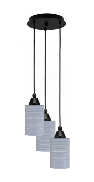 Toltec Lighting - 1816-MB-4062 - Three Light Pendalier - Array - Matte Black