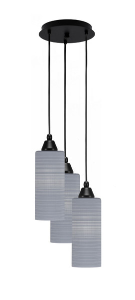 Toltec Lighting - 1816-MB-4092 - Three Light Pendalier - Array - Matte Black