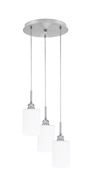 Toltec Lighting - 1818-BN-310 - Three Light Pendalier - Array - Brushed Nickel