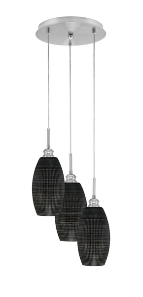 Toltec Lighting - 1818-BN-4049 - Three Light Pendalier - Array - Brushed Nickel