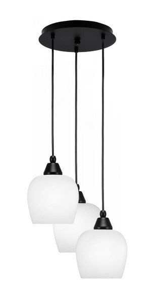 Toltec Lighting - 1818-MB-4811 - Three Light Pendalier - Array - Matte Black