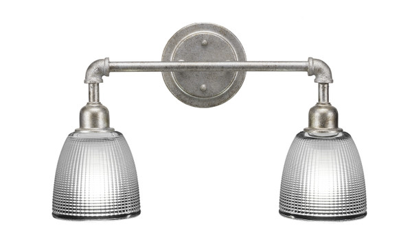 Toltec Lighting - 182-AS-500 - Two Light Bath Bar - Vintage - Aged Silver