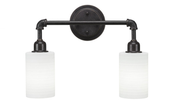 Toltec Lighting - 182-DG-4061 - Two Light Bath Bar - Vintage - Dark Granite