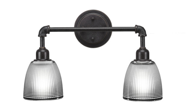 Toltec Lighting - 182-DG-500 - Two Light Bath Bar - Vintage - Dark Granite