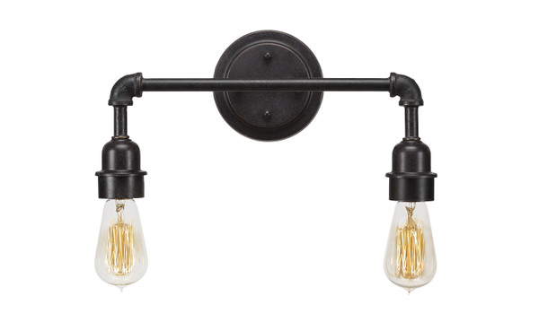 Toltec Lighting - 182-DG-AT18 - Two Light Bath Bar - Vintage - Dark Granite