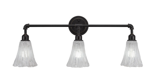 Toltec Lighting - 183-DG-729 - Three Light Bath Bar - Vintage - Dark Granite