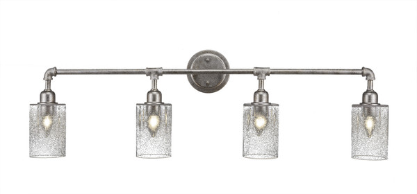 Toltec Lighting - 184-AS-310 - Four Light Bath Bar - Vintage - Aged Silver