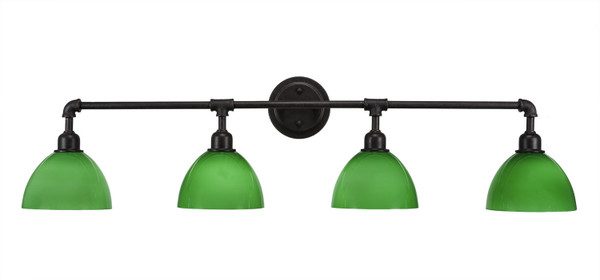 Toltec Lighting - 184-DG-4015 - Four Light Bath Bar - Vintage - Dark Granite