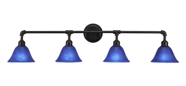 Toltec Lighting - 184-DG-4155 - Four Light Bath Bar - Vintage - Dark Granite