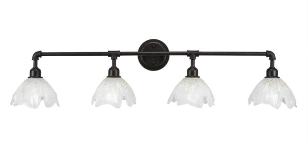 Toltec Lighting - 184-DG-755 - Four Light Bath Bar - Vintage - Dark Granite