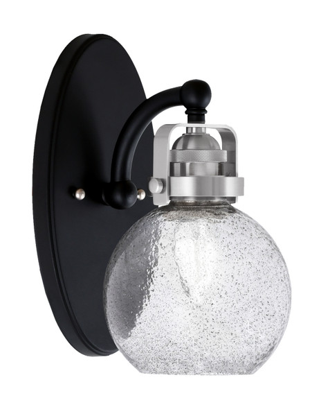 Toltec Lighting - 1931-MBBN-4102 - One Light Wall Sconce - Easton - Matte Black & Brushed Nickel