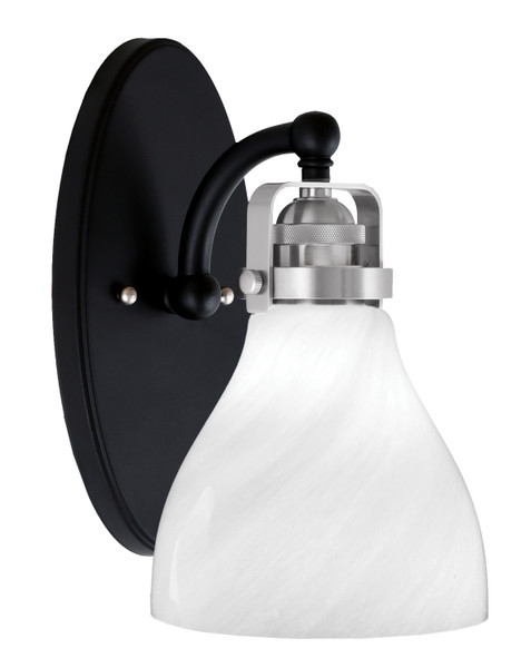 Toltec Lighting - 1931-MBBN-4761 - One Light Wall Sconce - Easton - Matte Black & Brushed Nickel
