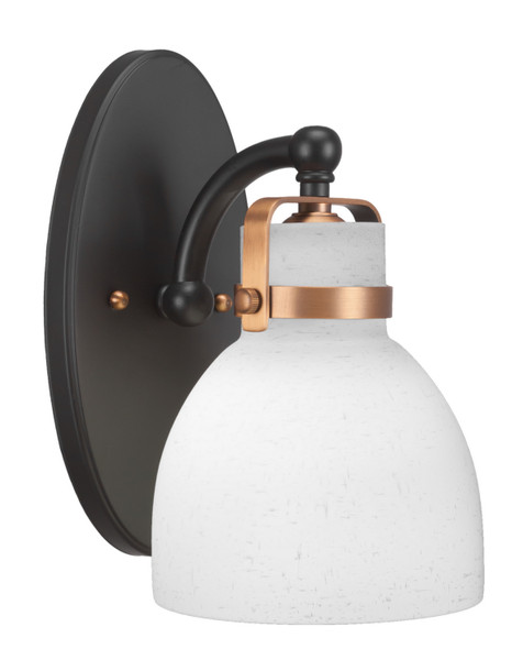 Toltec Lighting - 1931-MBBR-4111 - One Light Wall Sconce - Easton - Matte Black & Brass