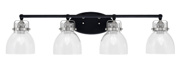 Toltec Lighting - 1934-MBBN-4110 - Four Light Bath Bar - Easton - Matte Black & Brushed Nickel