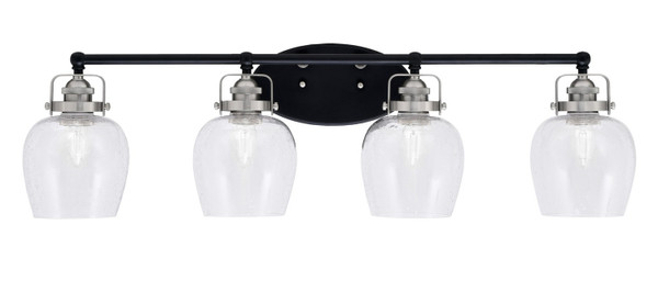 Toltec Lighting - 1934-MBBN-4810 - Four Light Bath Bar - Easton - Matte Black & Brushed Nickel