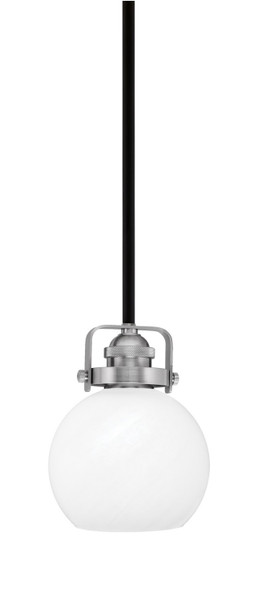 Toltec Lighting - 1941-MBBN-4101 - One Light Mini Pendant - Easton - Matte Black & Brushed Nickel