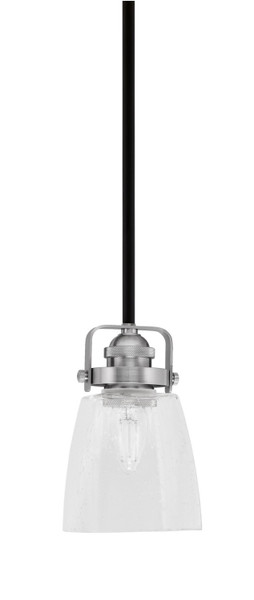 Toltec Lighting - 1941-MBBN-461 - One Light Mini Pendant - Easton - Matte Black & Brushed Nickel