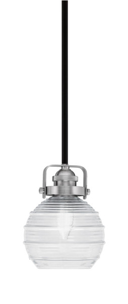 Toltec Lighting - 1941-MBBN-5110 - One Light Mini Pendant - Easton - Matte Black & Brushed Nickel