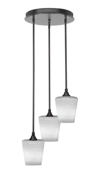 Toltec Lighting - 2143-ES-4031 - Three Light Cluster Pendalier - Empire - Espresso