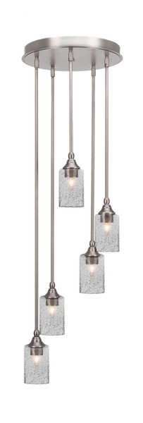 Toltec Lighting - 2145-BN-3002 - Five Light Pendalier - Empire - Brushed Nickel