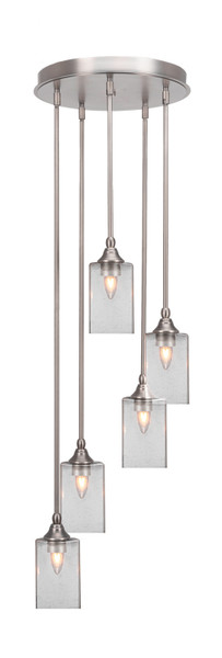 Toltec Lighting - 2145-BN-530 - Five Light Pendalier - Empire - Brushed Nickel