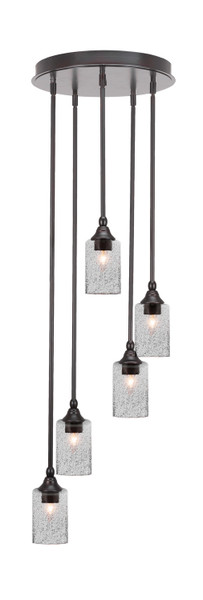 Toltec Lighting - 2145-ES-3002 - Five Light Pendalier - Empire - Espresso