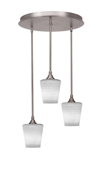 Toltec Lighting - 2183-BN-4031 - Three Light Pendalier - Empire - Brushed Nickel