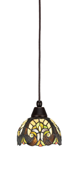 Toltec Lighting - 22-DG-9945 - One Light Mini Pendant - Any - Dark Granite