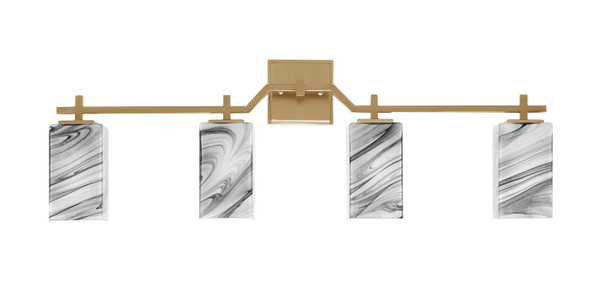 Toltec Lighting - 2314-NAB-549 - Four Light Bath Bar - Corbin - New Age Brass