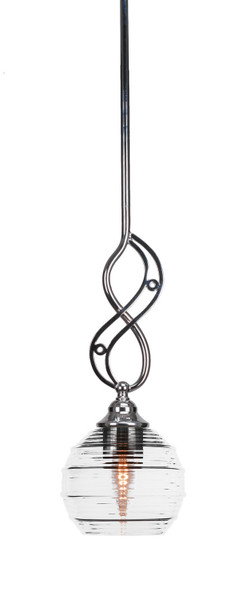 Toltec Lighting - 232-CH-5110 - One Light Mini Pendant - Jazz - Chrome