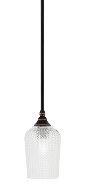Toltec Lighting - 23-BC-4250 - One Light Mini Pendant - Stem - Black Copper