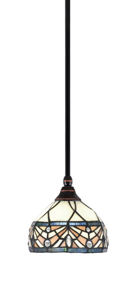 Toltec Lighting - 23-BC-9485 - One Light Mini Pendant - Stem - Black Copper