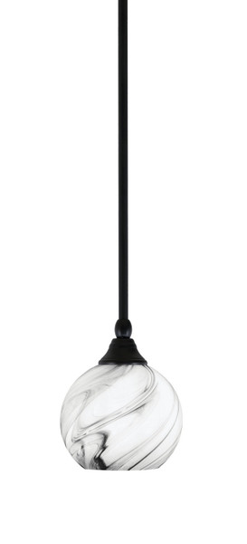 Toltec Lighting - 23-MB-4109 - One Light Mini Pendant - Stem - Matte Black