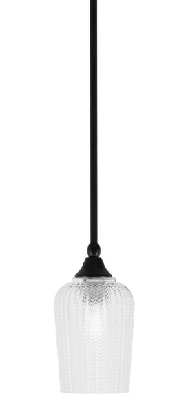 Toltec Lighting - 23-MB-4250 - One Light Mini Pendant - Stem - Matte Black