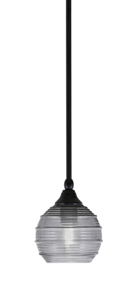 Toltec Lighting - 23-MB-5112 - One Light Mini Pendant - Stem - Matte Black