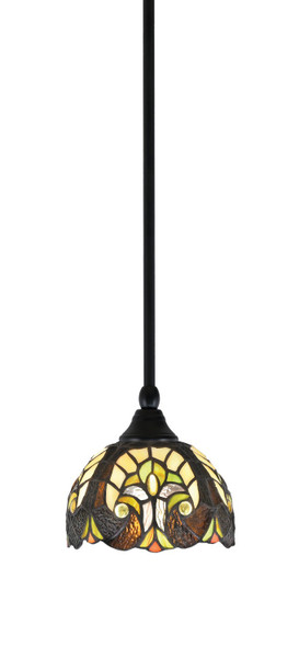 Toltec Lighting - 23-MB-9945 - One Light Mini Pendant - Stem - Matte Black