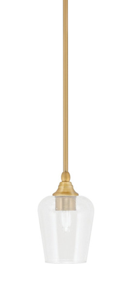 Toltec Lighting - 23-NAB-210 - One Light Mini Pendant - Stem - New Age Brass