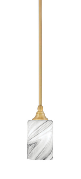 Toltec Lighting - 23-NAB-3009 - One Light Mini Pendant - Stem - New Age Brass