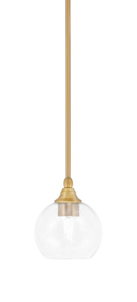 Toltec Lighting - 23-NAB-4100 - One Light Mini Pendant - Stem - New Age Brass