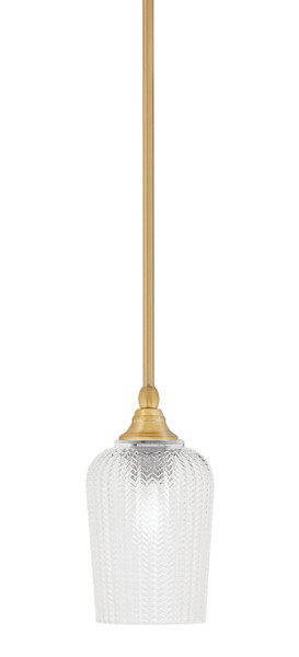 Toltec Lighting - 23-NAB-4250 - One Light Mini Pendant - Stem - New Age Brass