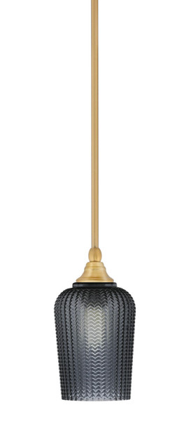 Toltec Lighting - 23-NAB-4252 - One Light Mini Pendant - Stem - New Age Brass