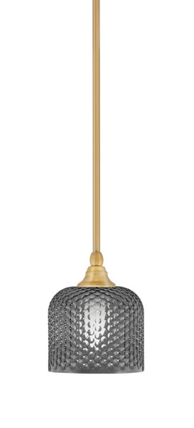 Toltec Lighting - 23-NAB-4612 - One Light Mini Pendant - Stem - New Age Brass