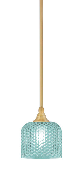Toltec Lighting - 23-NAB-4615 - One Light Mini Pendant - Stem - New Age Brass