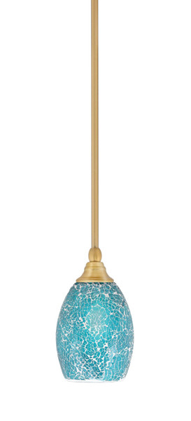 Toltec Lighting - 23-NAB-5055 - One Light Mini Pendant - Stem - New Age Brass