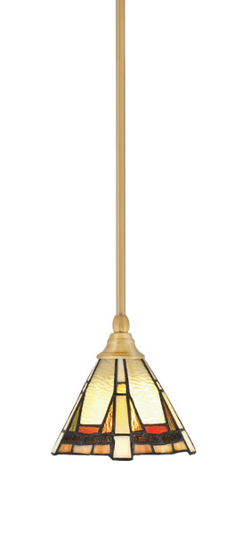 Toltec Lighting - 23-NAB-9345 - One Light Mini Pendant - Stem - New Age Brass