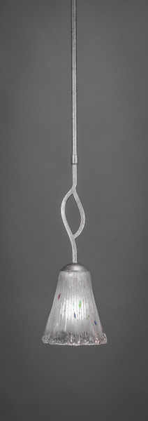 Toltec Lighting - 240-AS-721 - One Light Mini Pendant - Revo - Aged Silver
