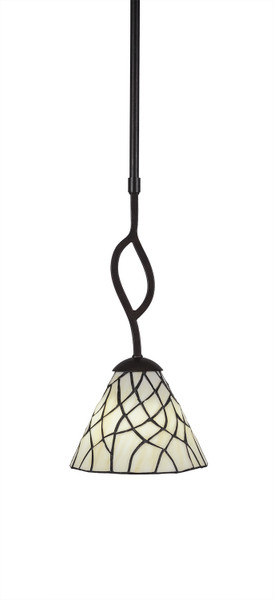 Toltec Lighting - 240-DG-9115 - One Light Mini Pendant - Revo - Dark Granite