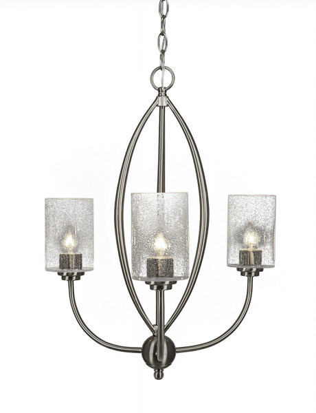 Toltec Lighting - 2413-BN-300 - Three Light Chandelier - Marquise - Brushed Nickel