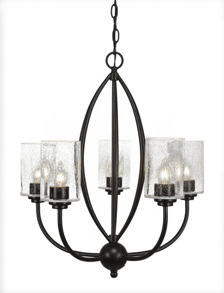 Toltec Lighting - 2415-DG-300 - Five Light Chandelier - Marquise - Dark Granite